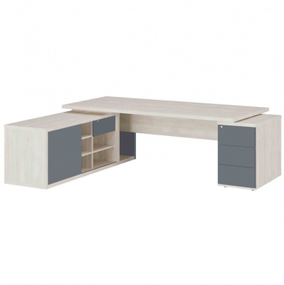 Стол рабочий на креденции и тумбе левый 110 ZIO285110