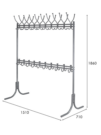 Вешалка напольная М 12М