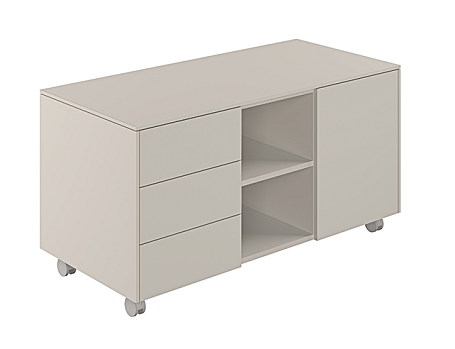 Тумба мобильная 3-х секционная NZ-0233.GS.GS