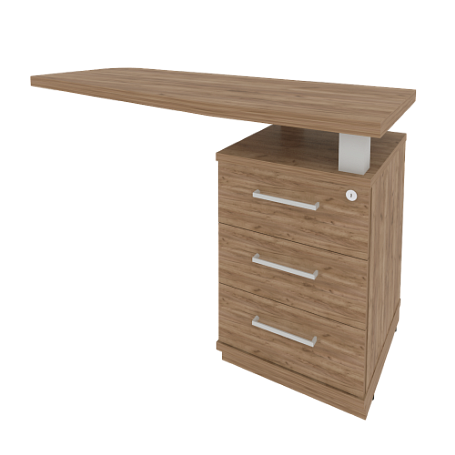 Тумба приставная с топом правая KTP-2 (R)