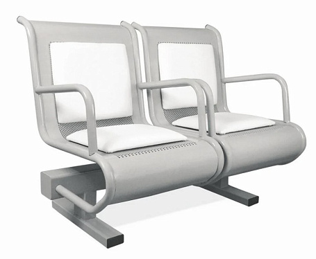 Многоместная секция Селена Экстра 2 с подлокотниками