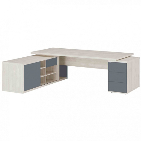 Стол рабочий на креденции и тумбе левый 110 ZIO285110
