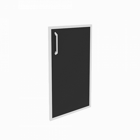 Дверь стекло в раме низкая правая O.SR-3(R) black