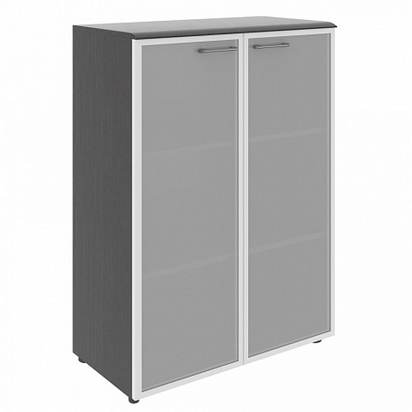 Шкаф со стеклянными дверьми в алюминевой рамке WMC 85.7