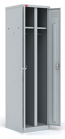 Двухсекционный металлический шкаф для одежды ШРМ-С/500