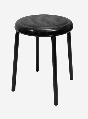 Табурет РС 01 пластик черный (от 10шт.)