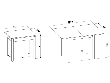 Кухонный стол СО-1м