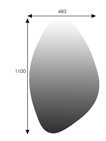 Зеркало навесное Сельетта 8