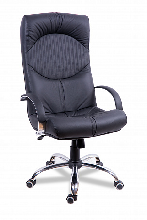 Кресло руководителя Гермес Хром